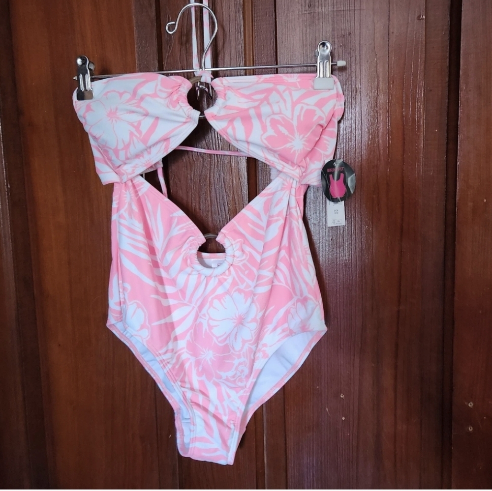 No Boundaries Tropical Bathing Suit Small 3-5 Juniors One Piece Swimsuit